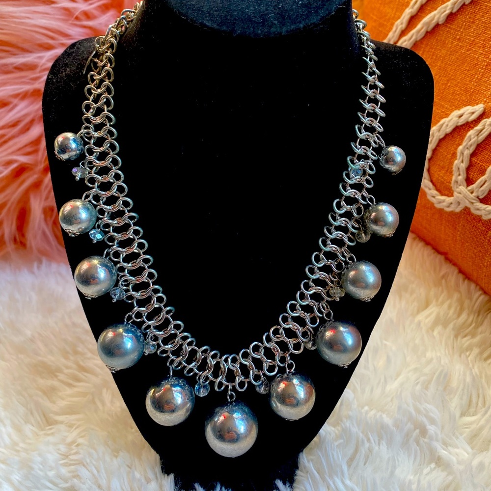 Silver Balls Necklace